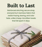 Hair Towel Wrap for Women, Bamboo Made, White 1-Pack