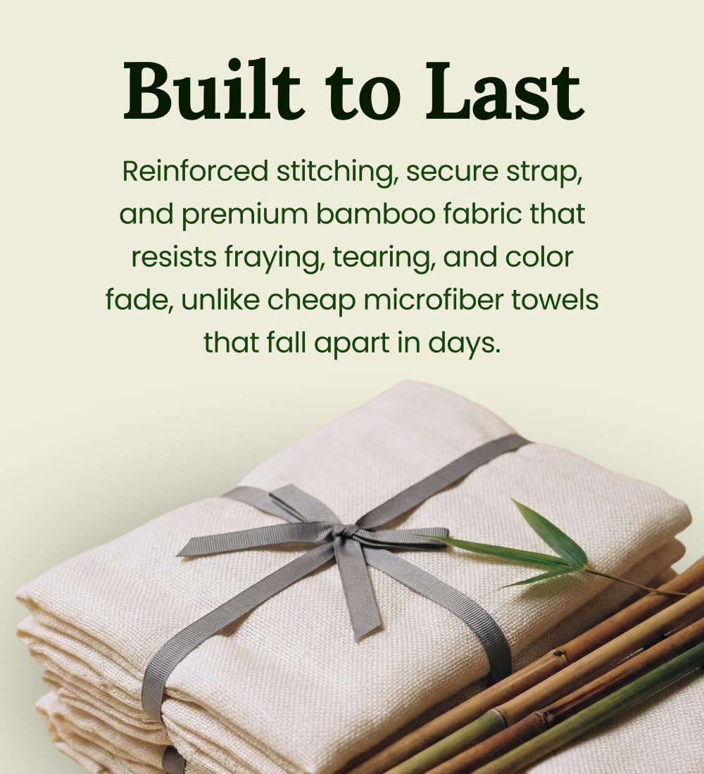 Hair Towel Wrap for Women, Bamboo Made, White 1-Pack